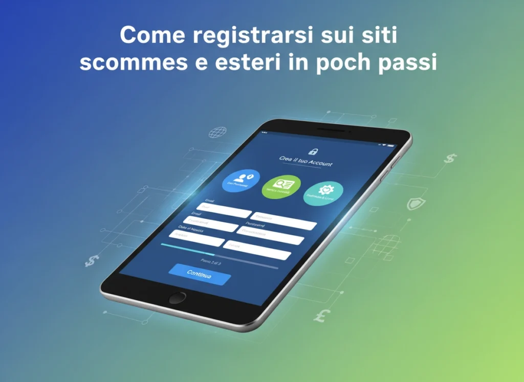 Come registrarsi sui siti scommesse esteri in pochi passi
